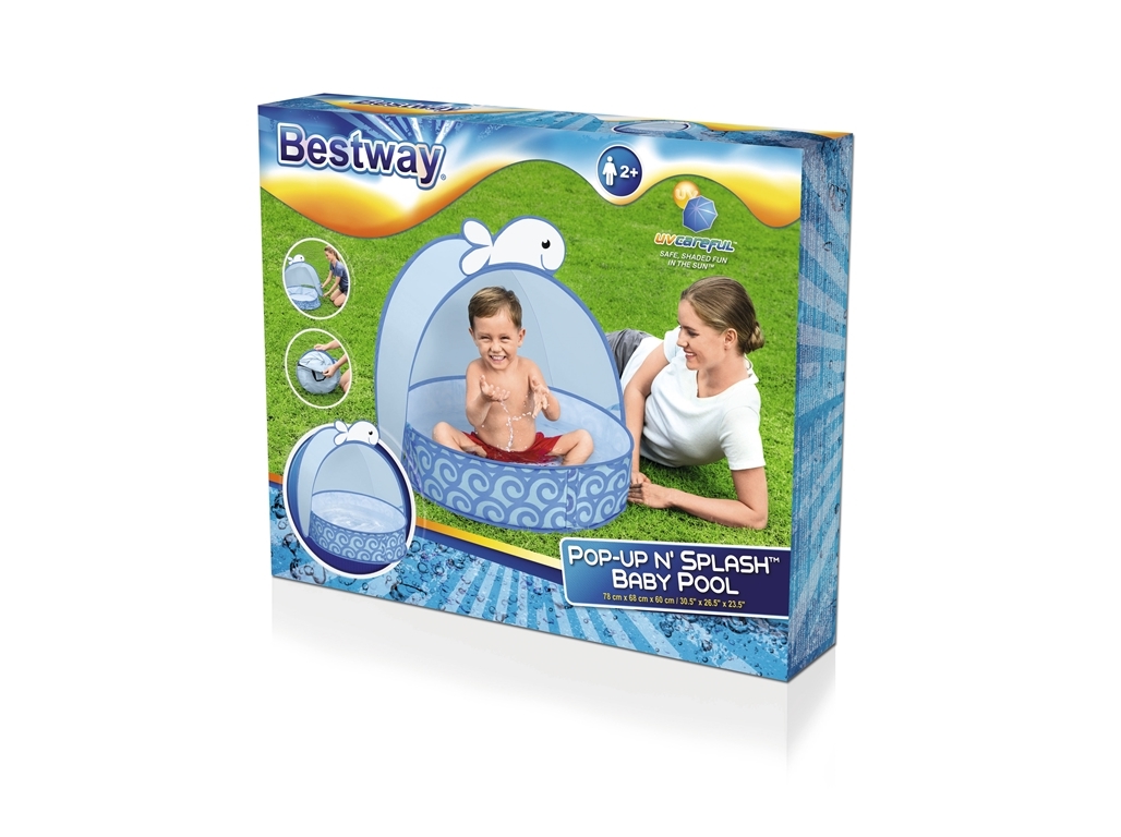 Piscina Insuflável Infantil Com Toldo Bestway 78x68x60cm