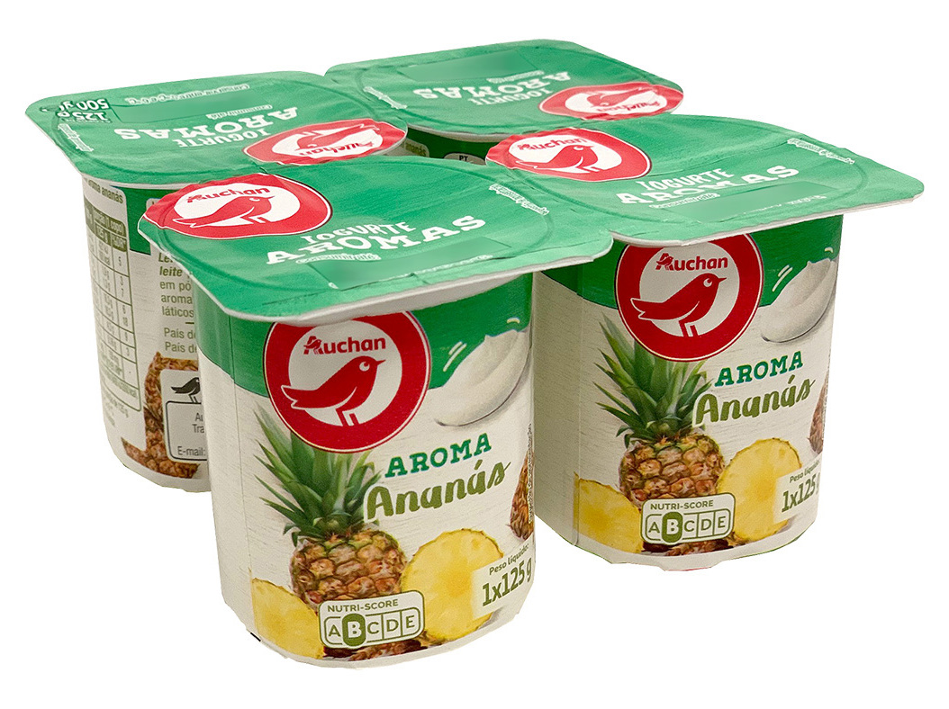 Iogurte Auchan Aroma Ananás 4x125g Auchan