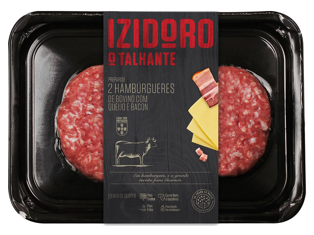 Hamburguer De Bovino Com Queijo E Bacon 300gr Auchan