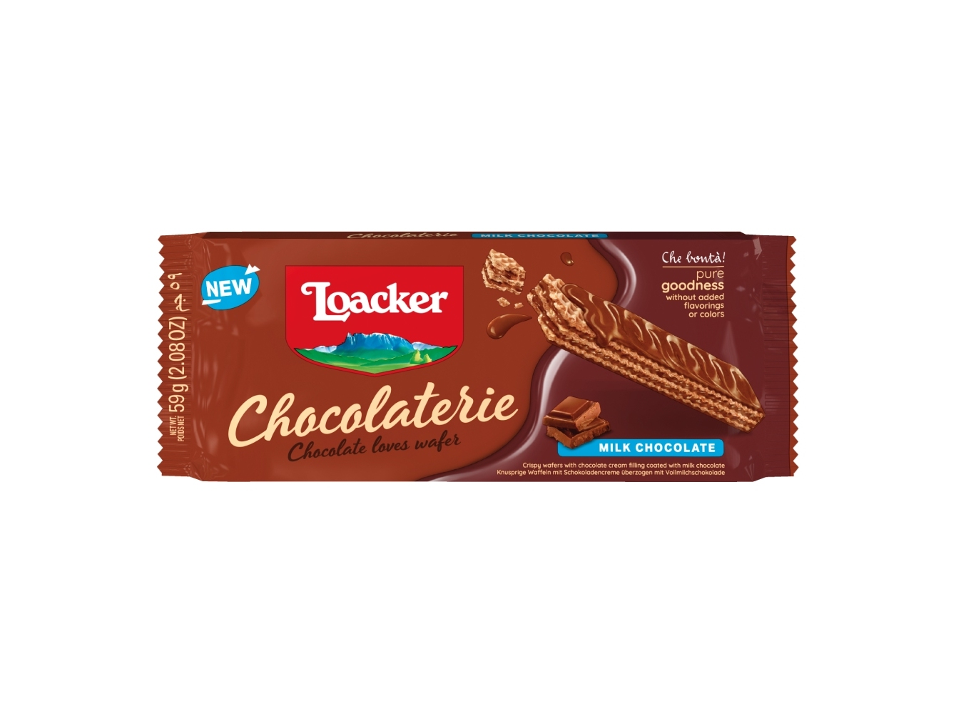 Bolacha Loacker Chocolaterie Choc. Leite 59g