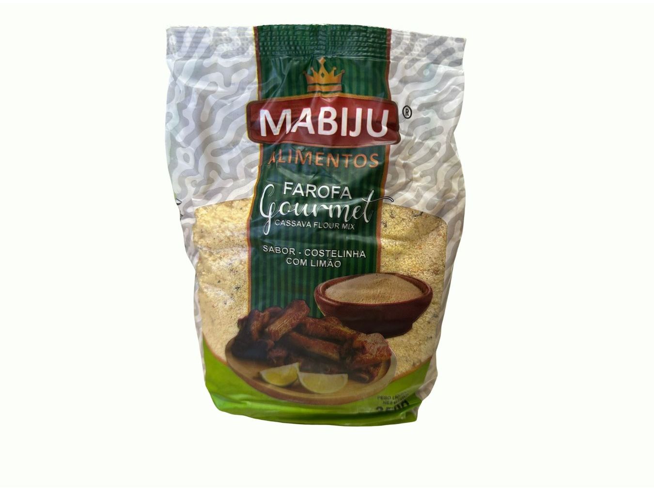 Farofa Pronta Mandioca Mabiju Costelinha C Limão 350g Mabiju