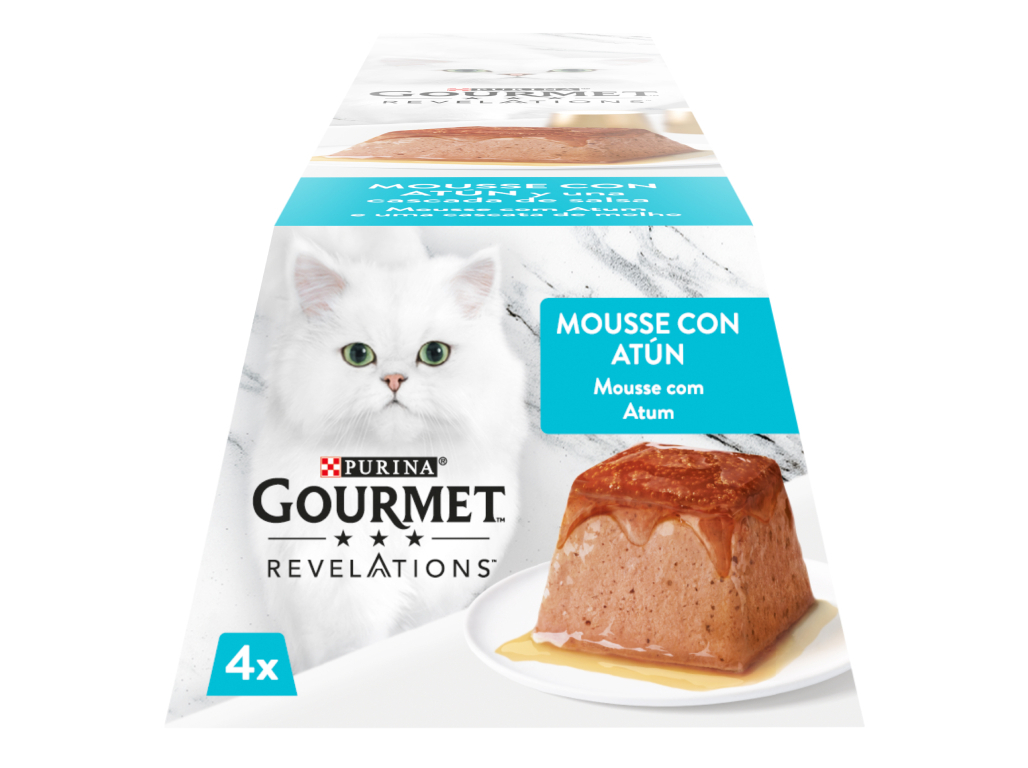 COMIDA HÚMIDA PARA GATO GOURMET REVELATIONS ATUM 4X57G
