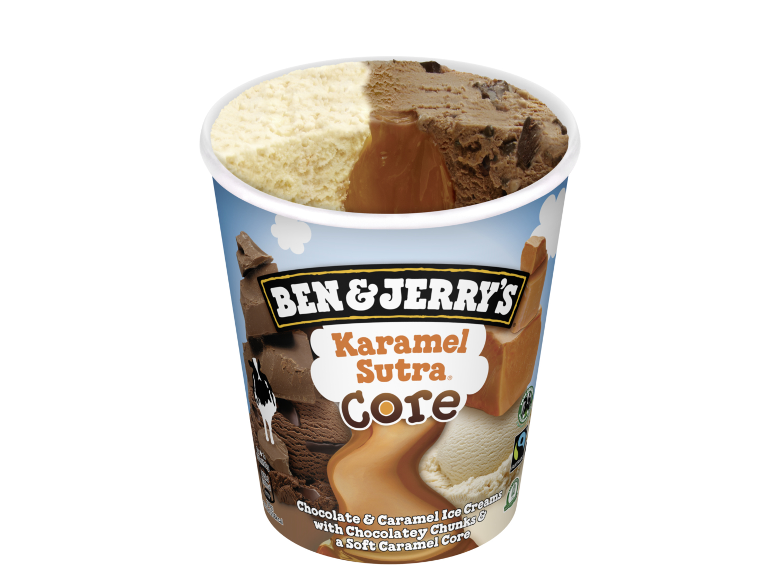 Gelado ben & jerry's karamel sutra 465ml