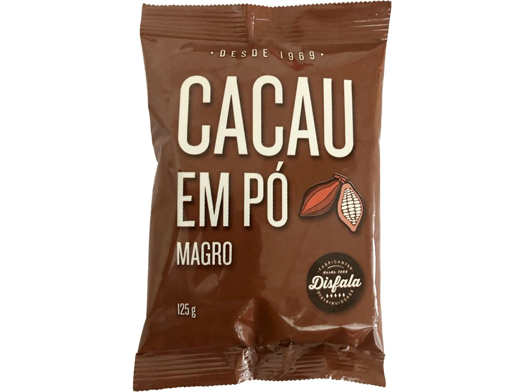 Cacau Disfala Em Pó Magro 125g Disfala