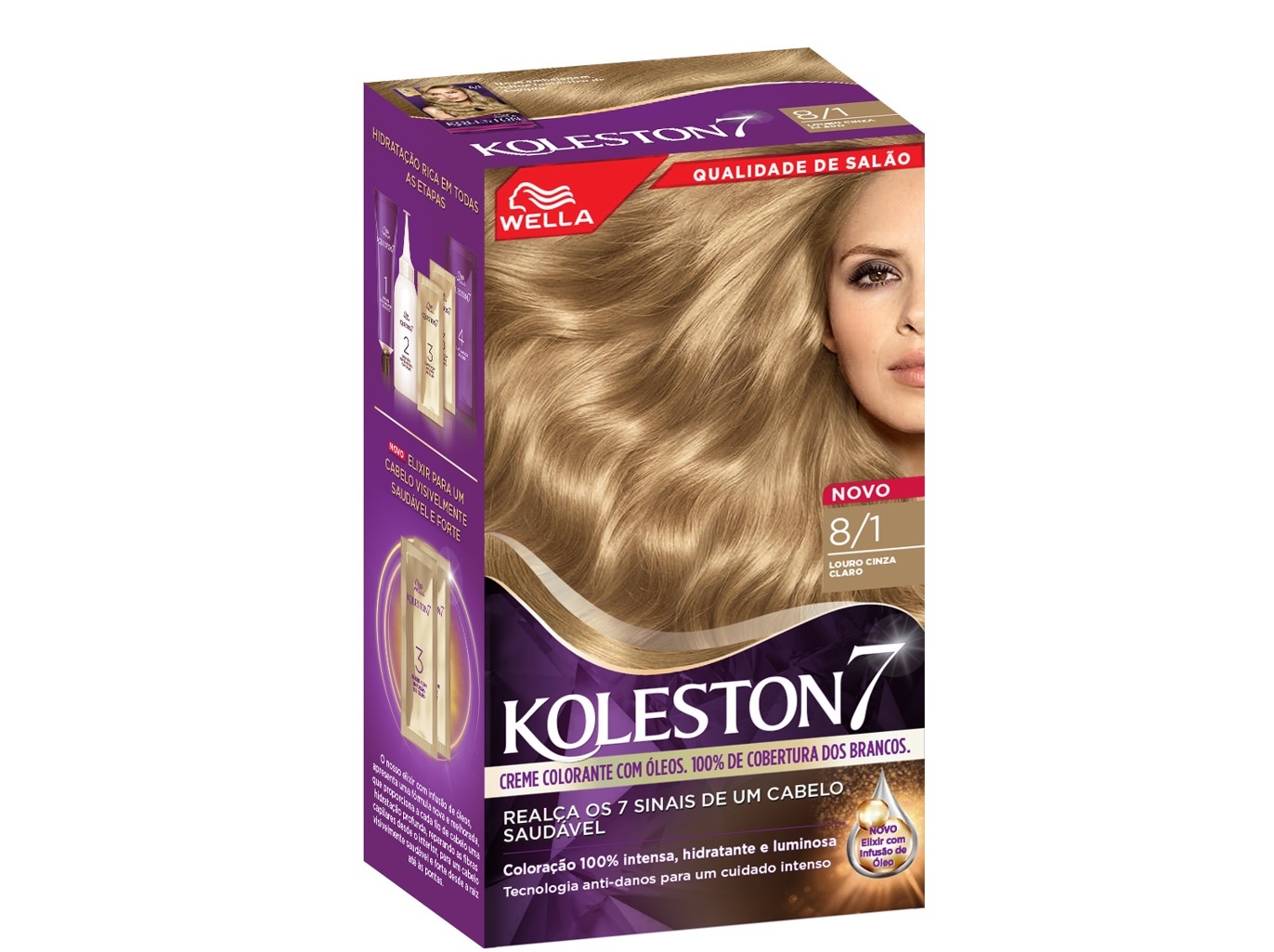 Coloração nº 8/1 louro cinza claro koleston un