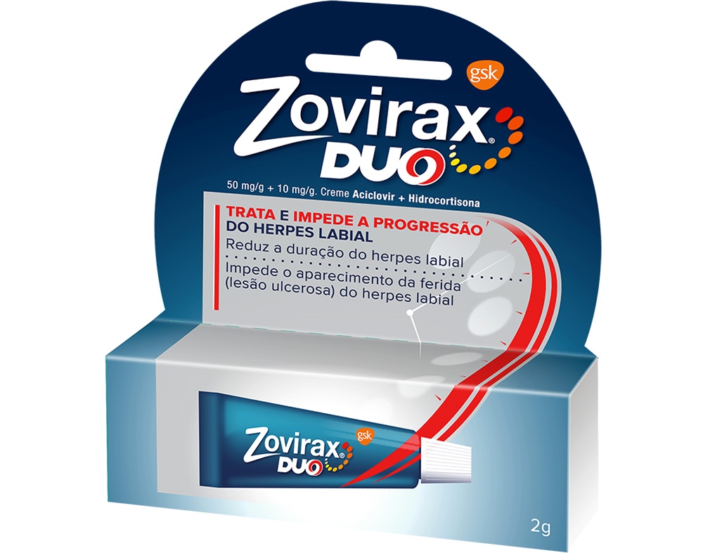 Creme Zovirax Zoviduo 50mg/g + 10mg/g 2g
