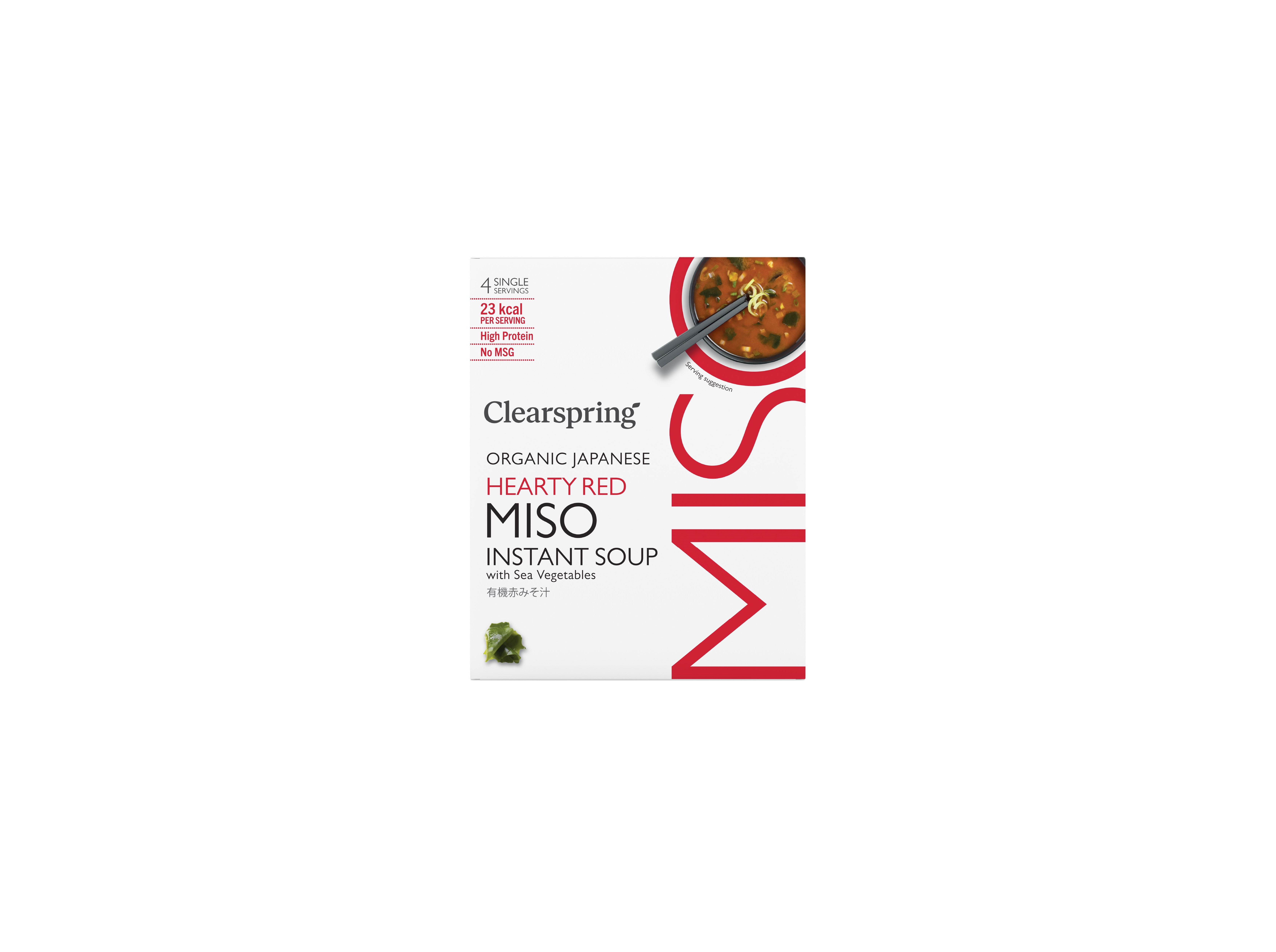 Sopa Instantanea Clearspring Miso Com Algas Bio 4x8g Clearspring