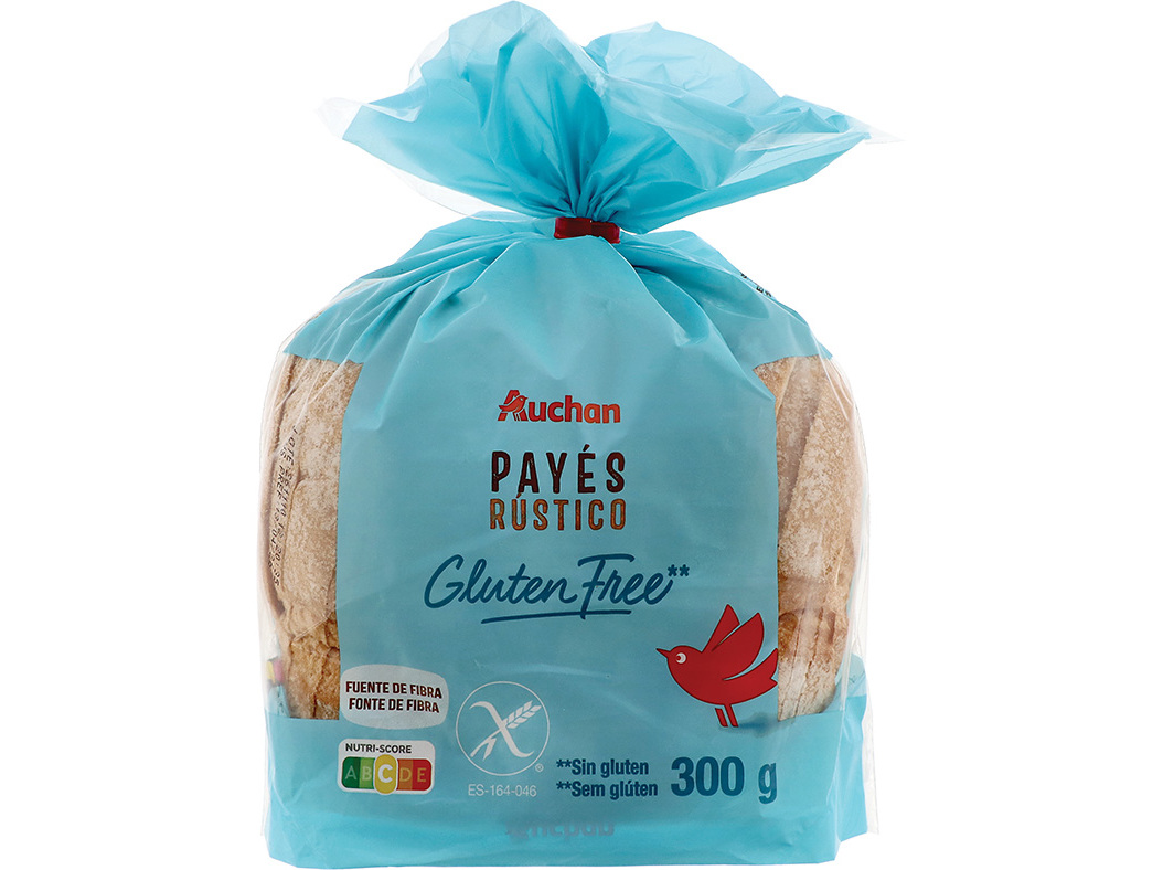 Pão Auchan Rústico Sem Glúten 300g Auchan