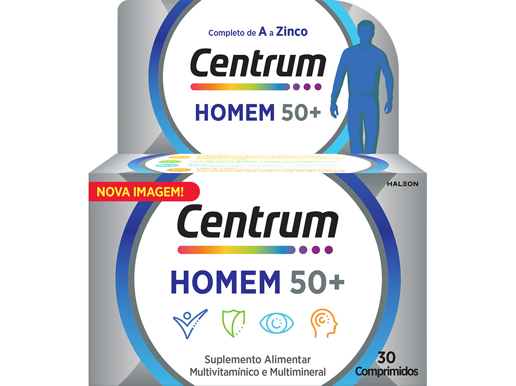 Suplemento Centrum Homem 50+30 Comprimidos Centrum
