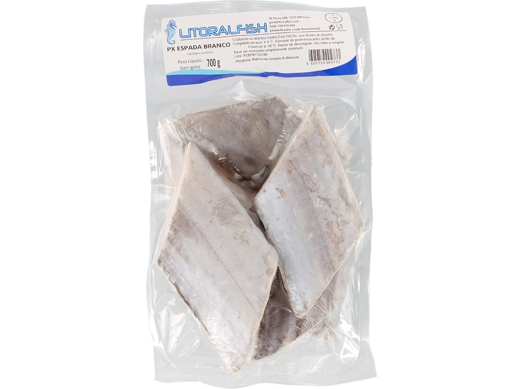 Peixe Espada Branco Posta Congelada 700g Auchan