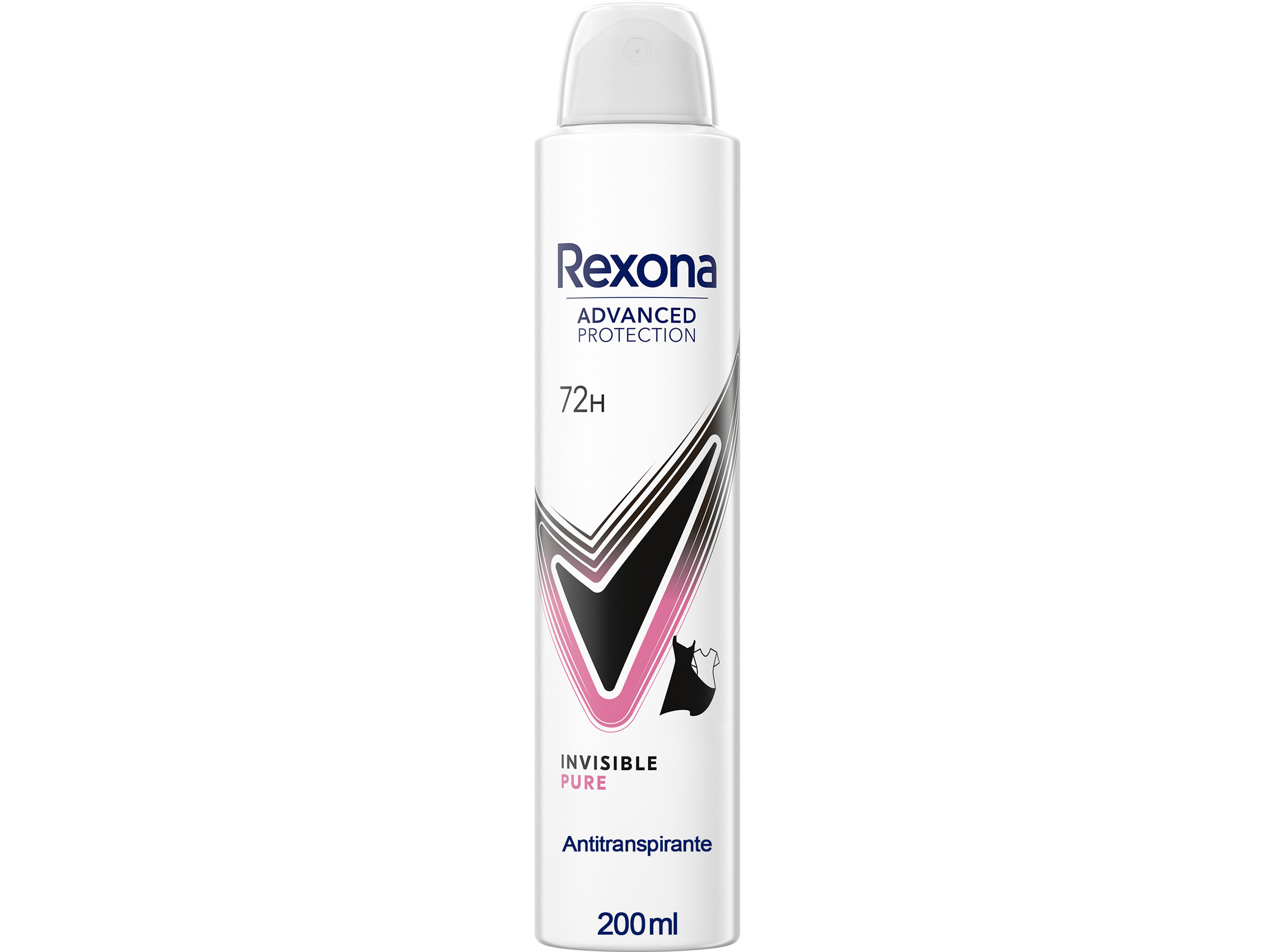 Antitranspirante rexona invisible pure 72h 200ml