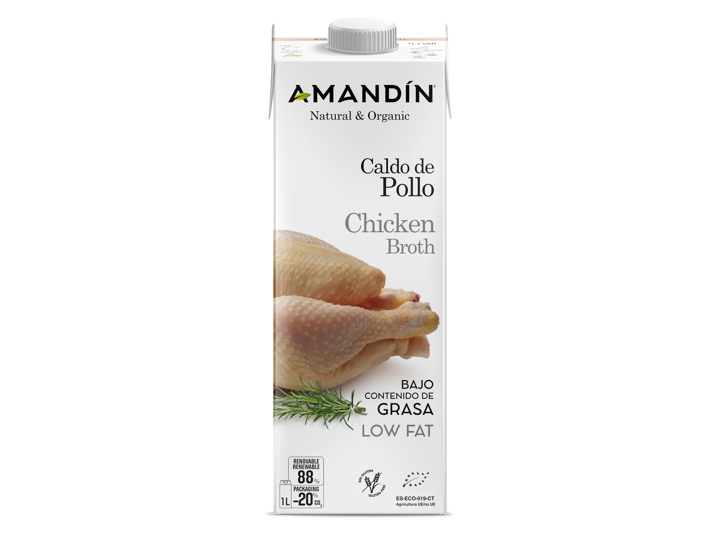 Caldo De Galinha Amandín Bio 1l Amandín