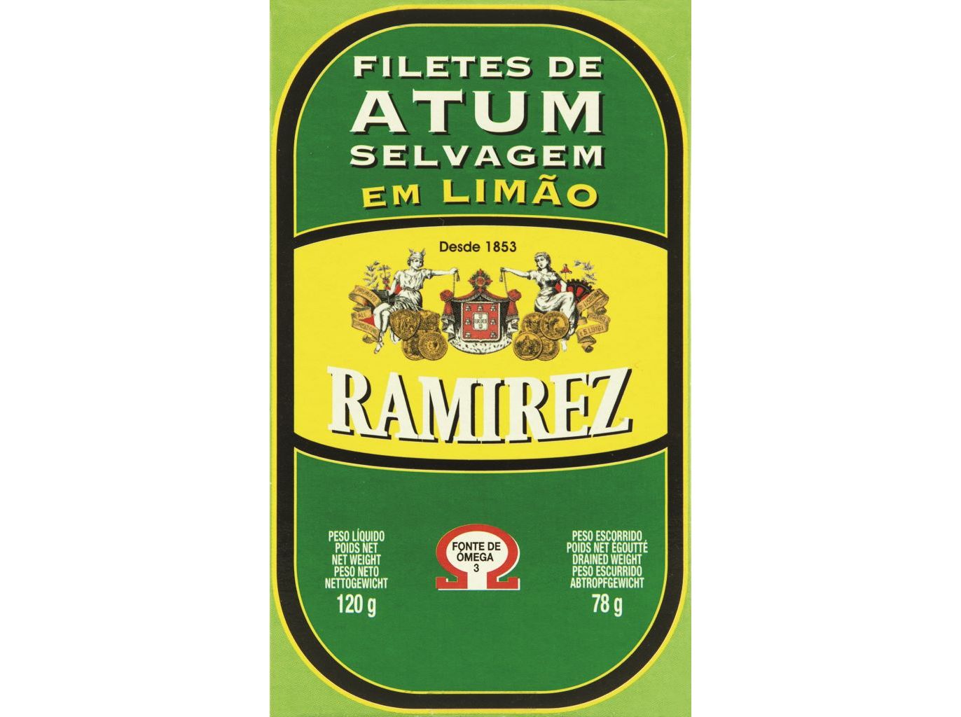 Filete Atum Ramirez C/ Limão 120(78)g Ramirez