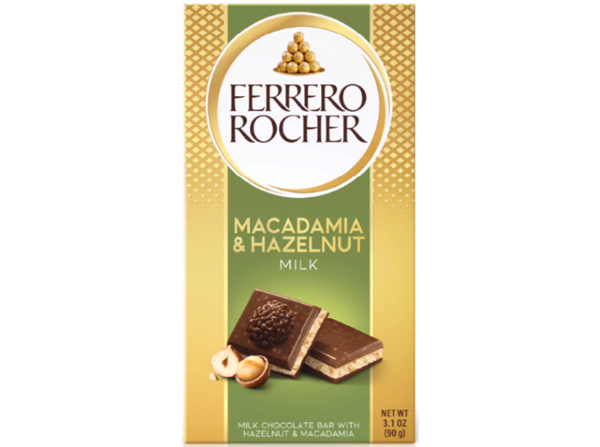 Tablete De Chocolate Ferrero Rocher Macadamia 90g