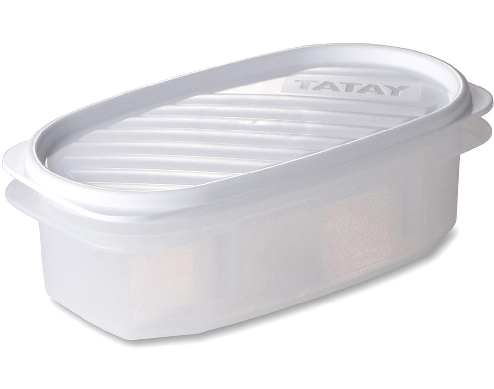 Caixa hermética oval com tampa tatay branco 0.5l