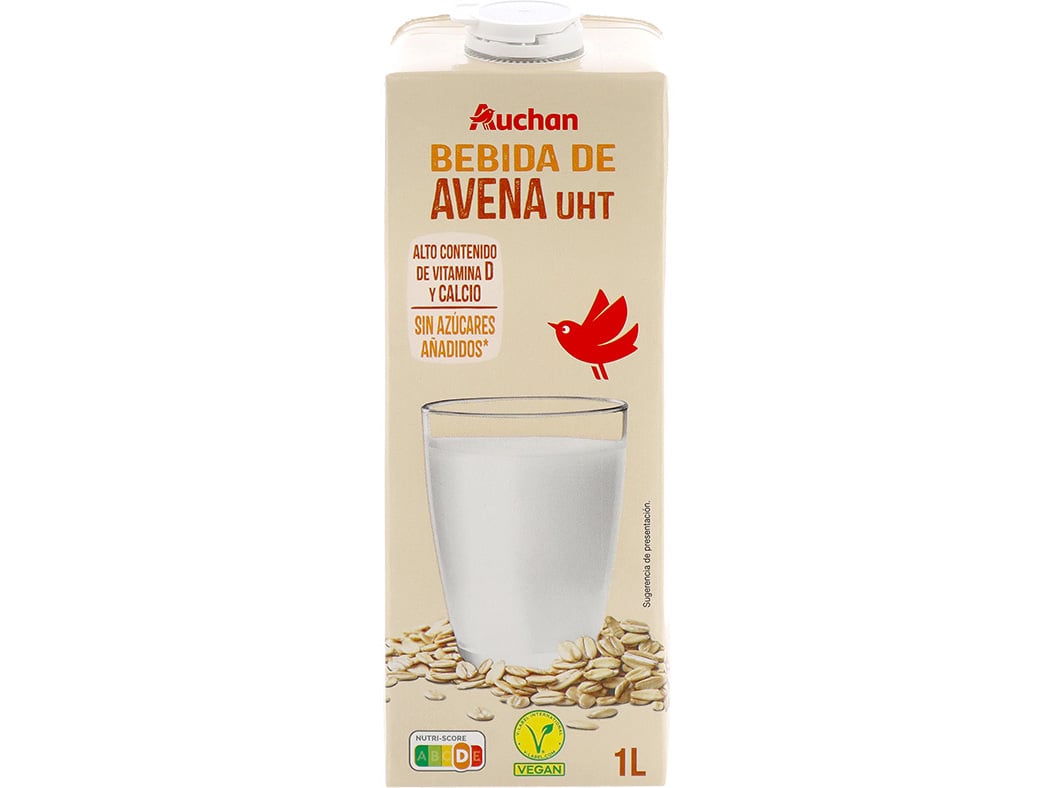 Bebida Aveia Auchan Sem Açúcares Adicionados 1l Auchan