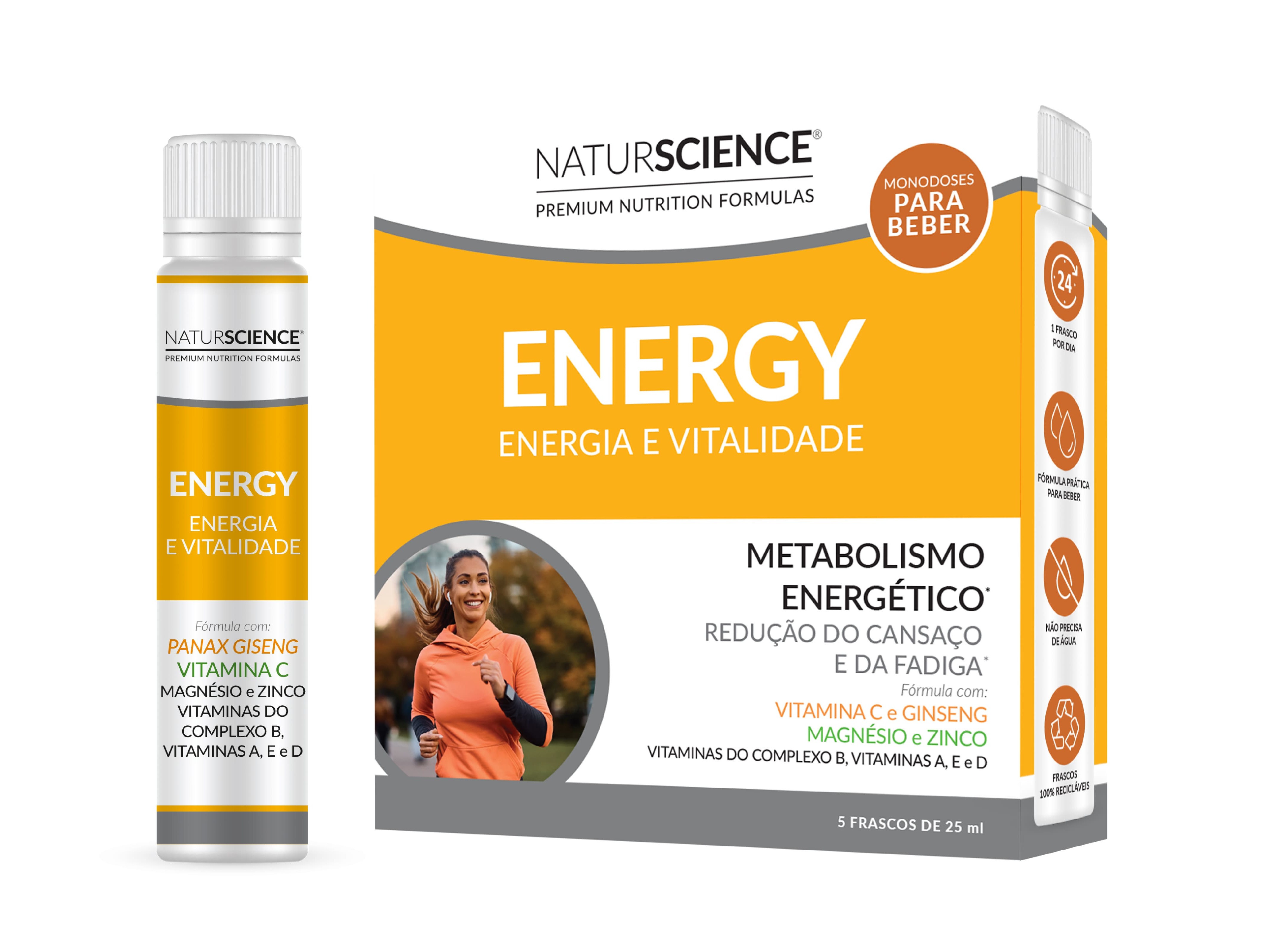 Suplemento Naturscience Energy 25x5ml Naturscience