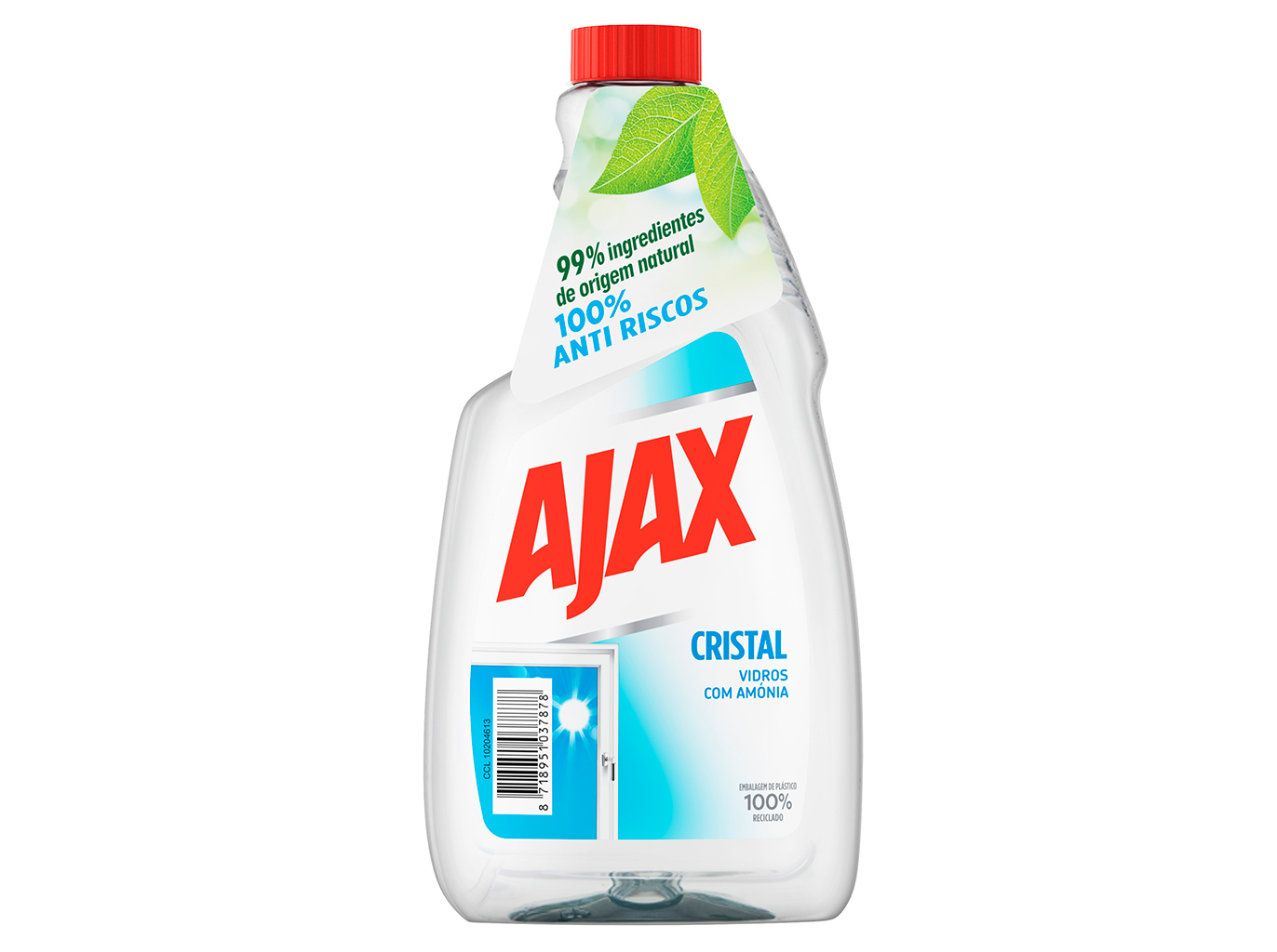 Spray Limpa Vidros Recarga Cristal Ajax 500ml