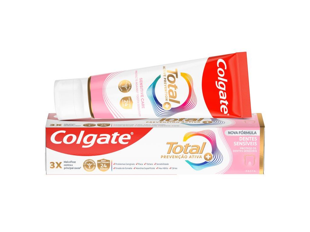 Pasta de dentes proteção total avançada sensibilidade colgate 75ml