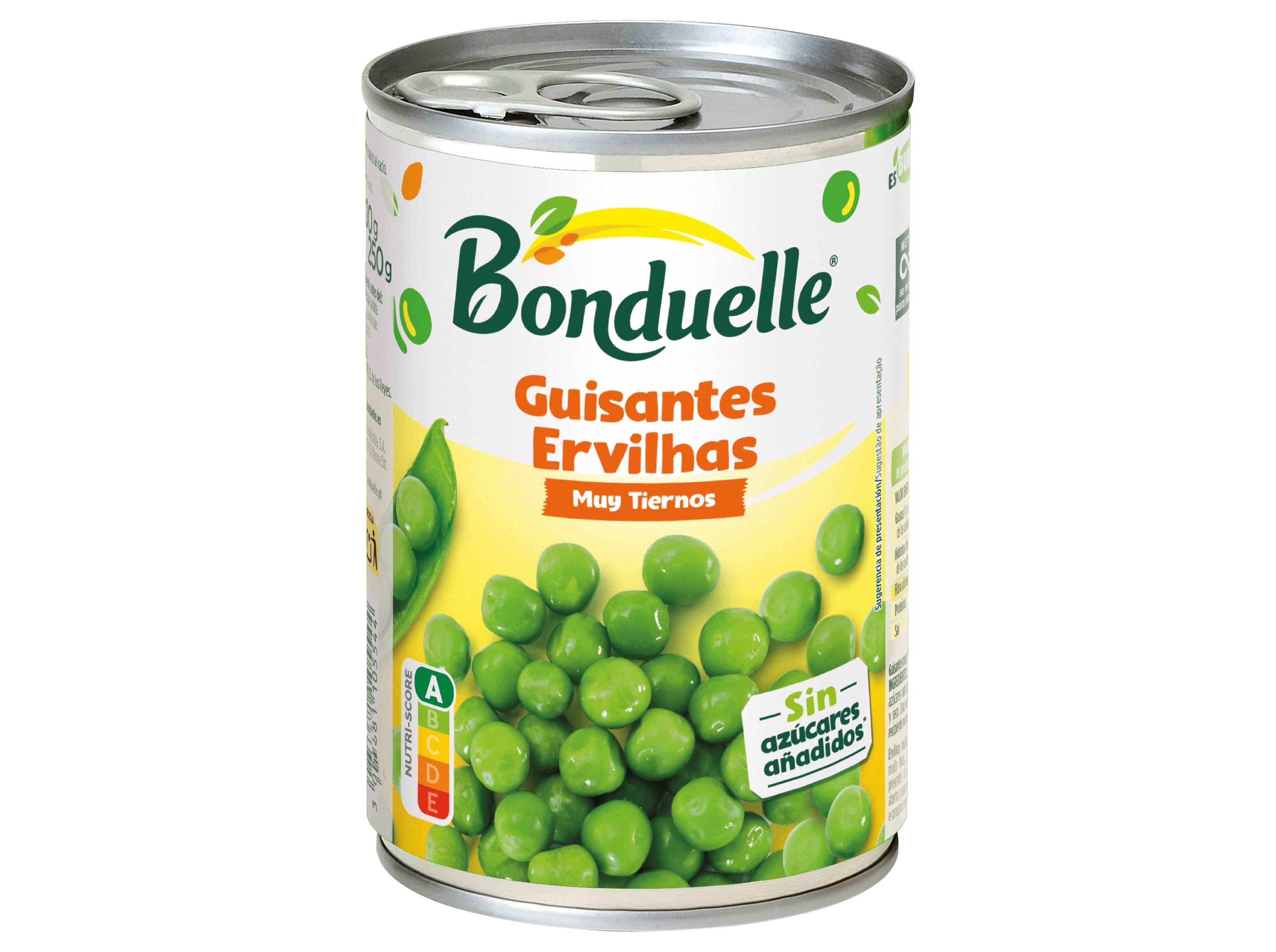 Ervilhas bonduelle sem adição de açucar 400(250)g