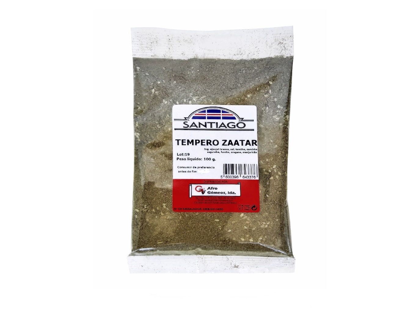 Tempero Em Pó Santiago Zaatar 100g Santiago