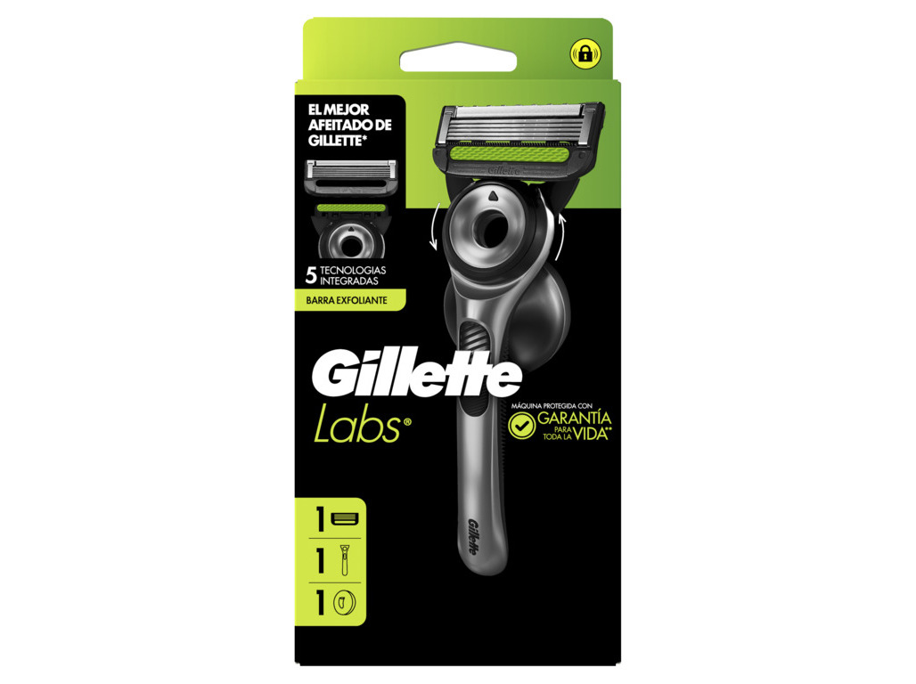 Máquina gillette labs silver máquina+suporte