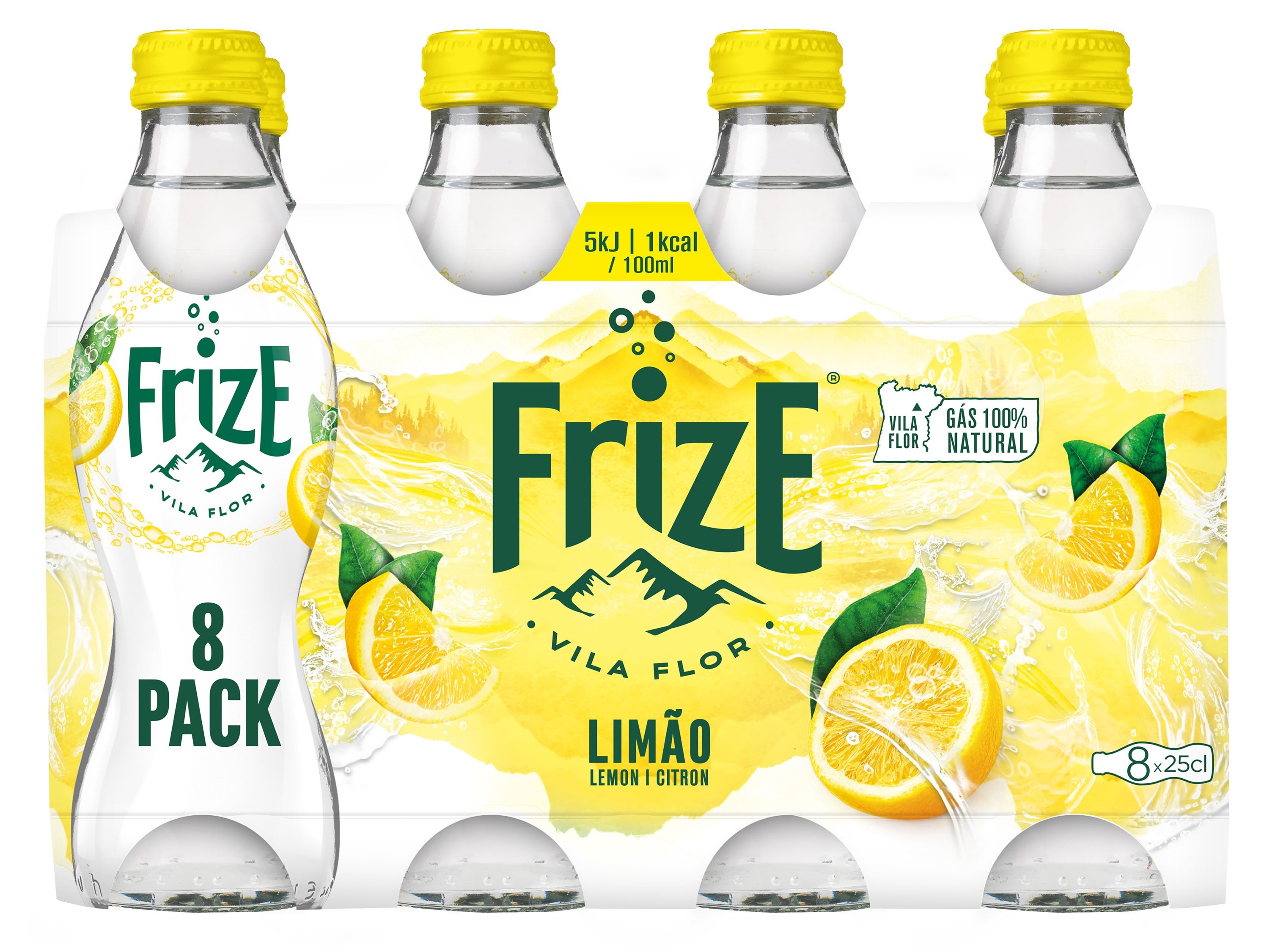 Bebida com gás frize limão 8x0.25l