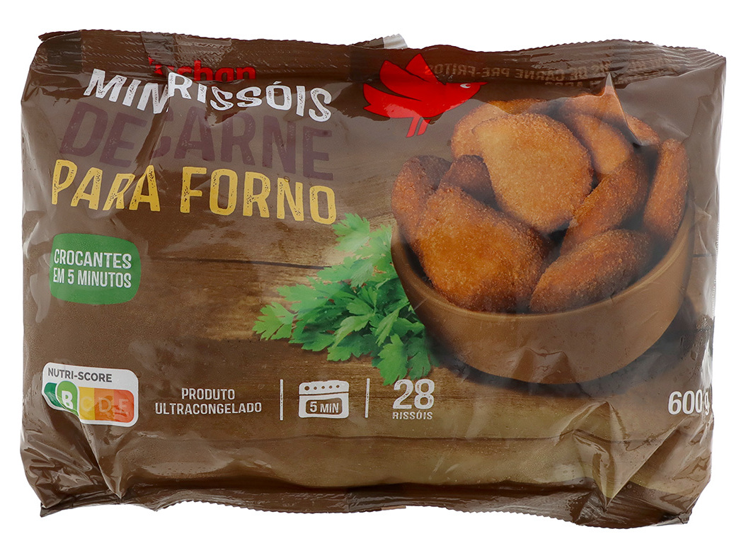 Mini Rissóis De Carne Auchan Para Forno 28un 600g Auchan