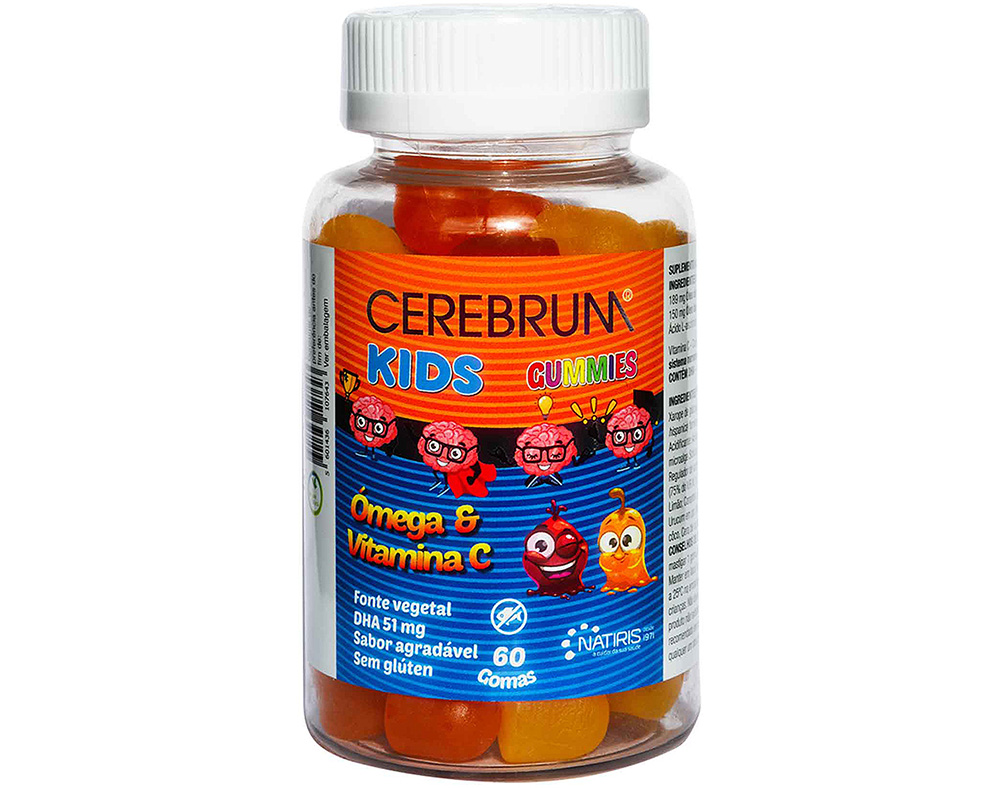 Suplemento Cerebrum Kids Gummies 60 Gomas Cerebrum