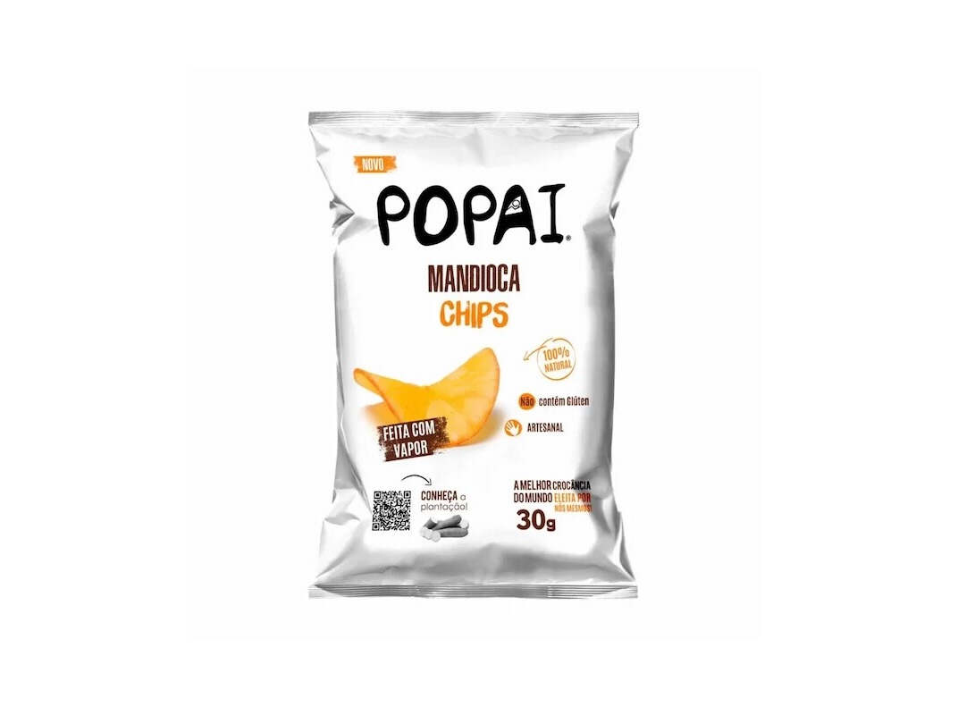 Chips de mandioca popai tradicional 30g