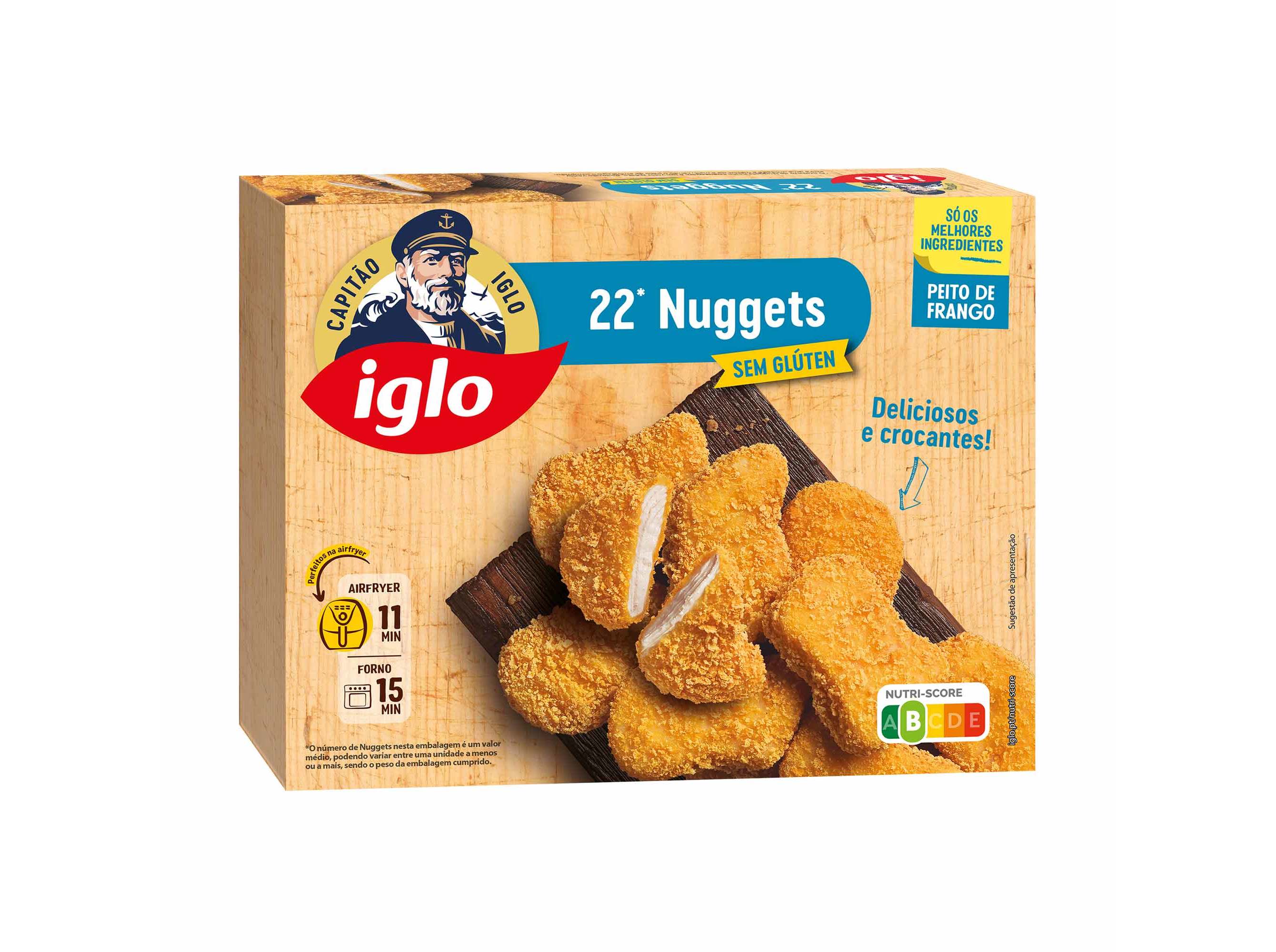 Nuggets De Frango Capitão Iglo S/gluten 22 Unidades 455g Capitão Iglo