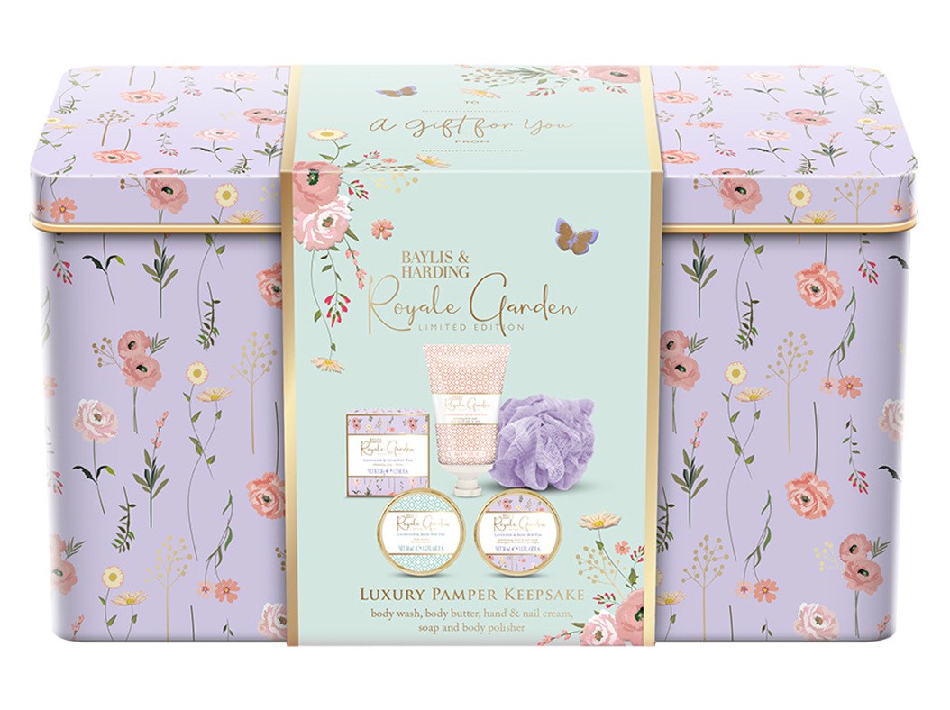 Conj Corpo Baylis & Harding Royale Garden Pamper 3x50ml+50