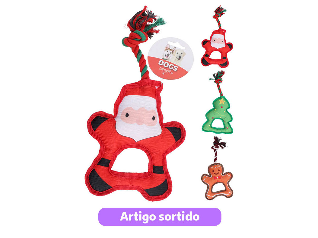 Brinquedo Cão Dogs Collection Natal Com Corda 24cm Modelos Sortidos