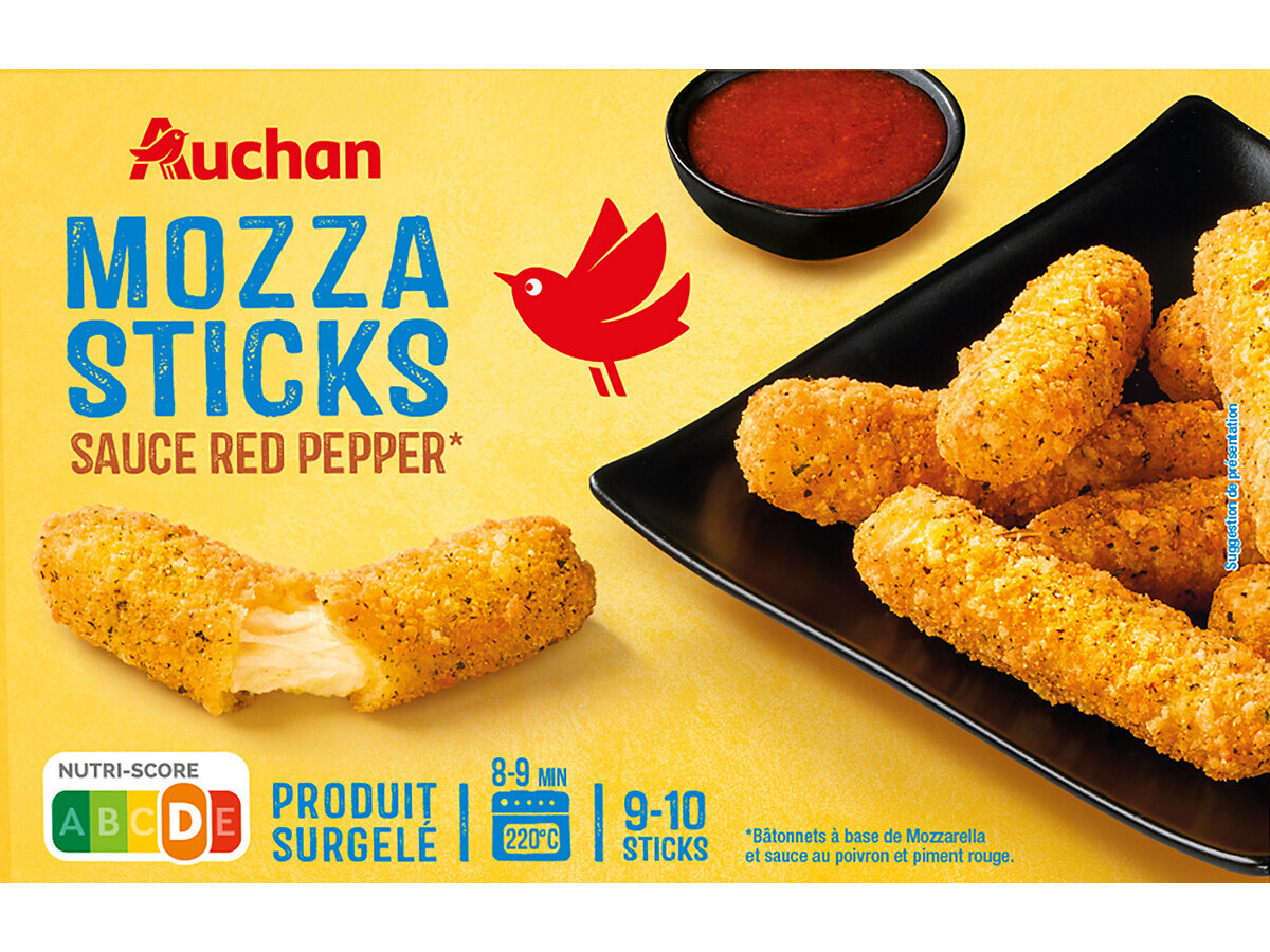 Mozza Sticks Auchan Com Molho Picante 250g Auchan