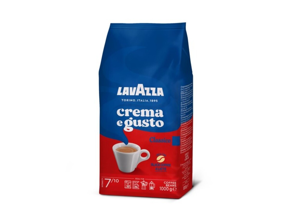 Café grão lavazza crema & gusto clássico 1 kg