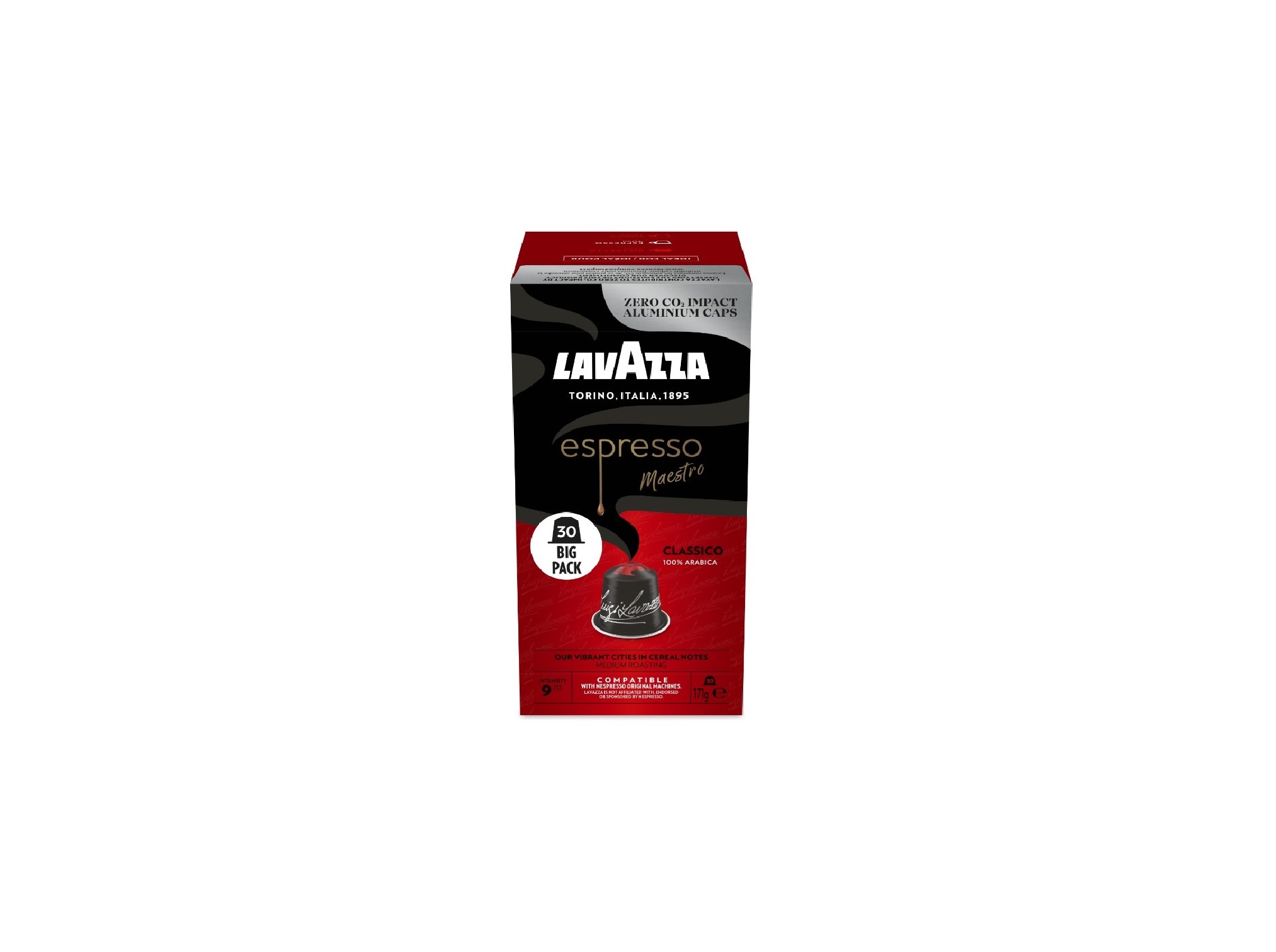 Capsulas cafe lavazza expresso clássico 30 unid