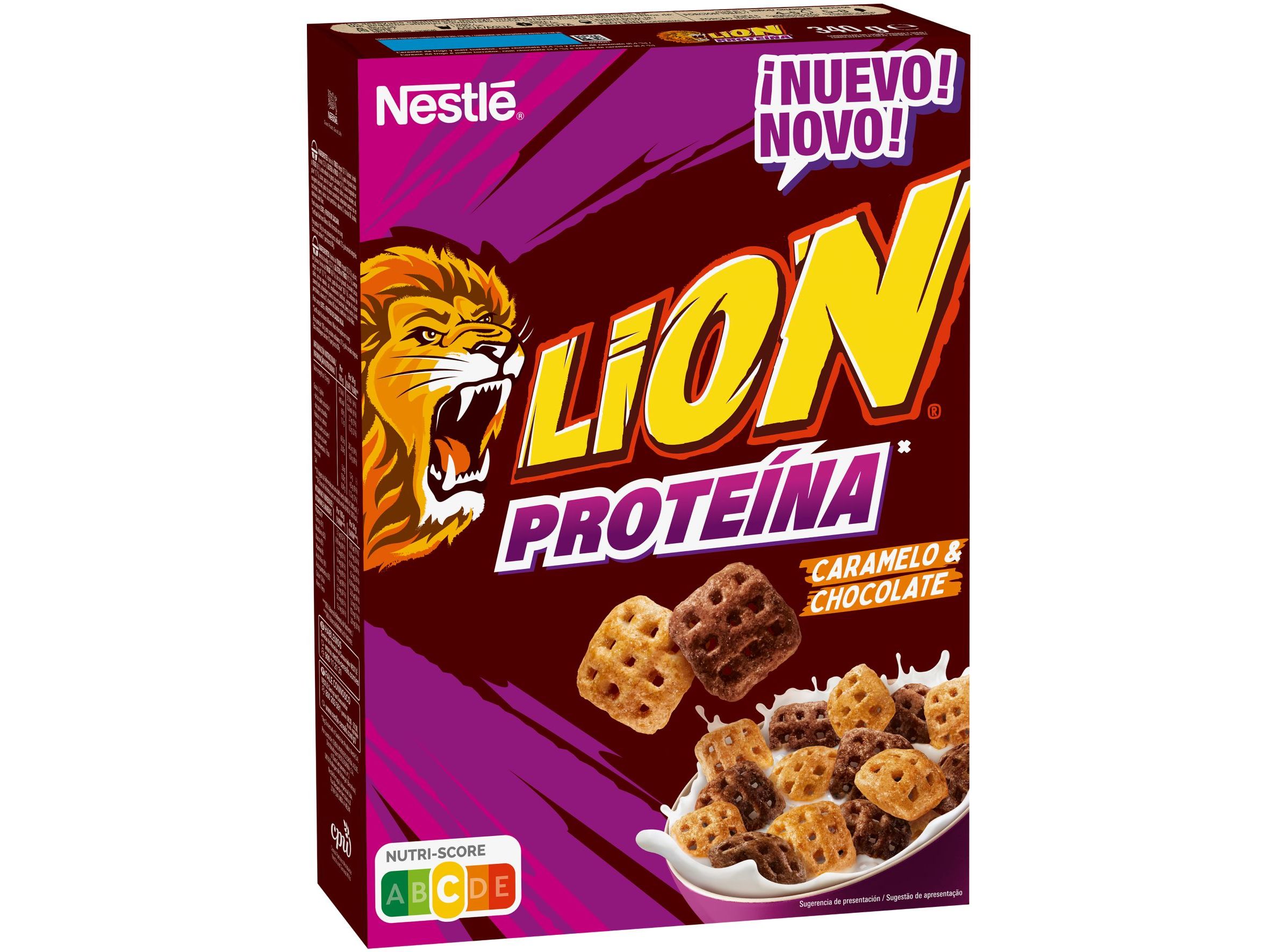 Cereais criança nestlé lion com proteína 340g