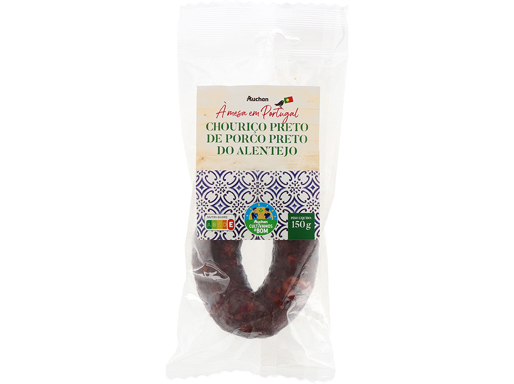 Chouriço Preto De Porco Preto Auchan À Mesa Em Portugal Cultivamos O Bom Alentejo 150g Auchan