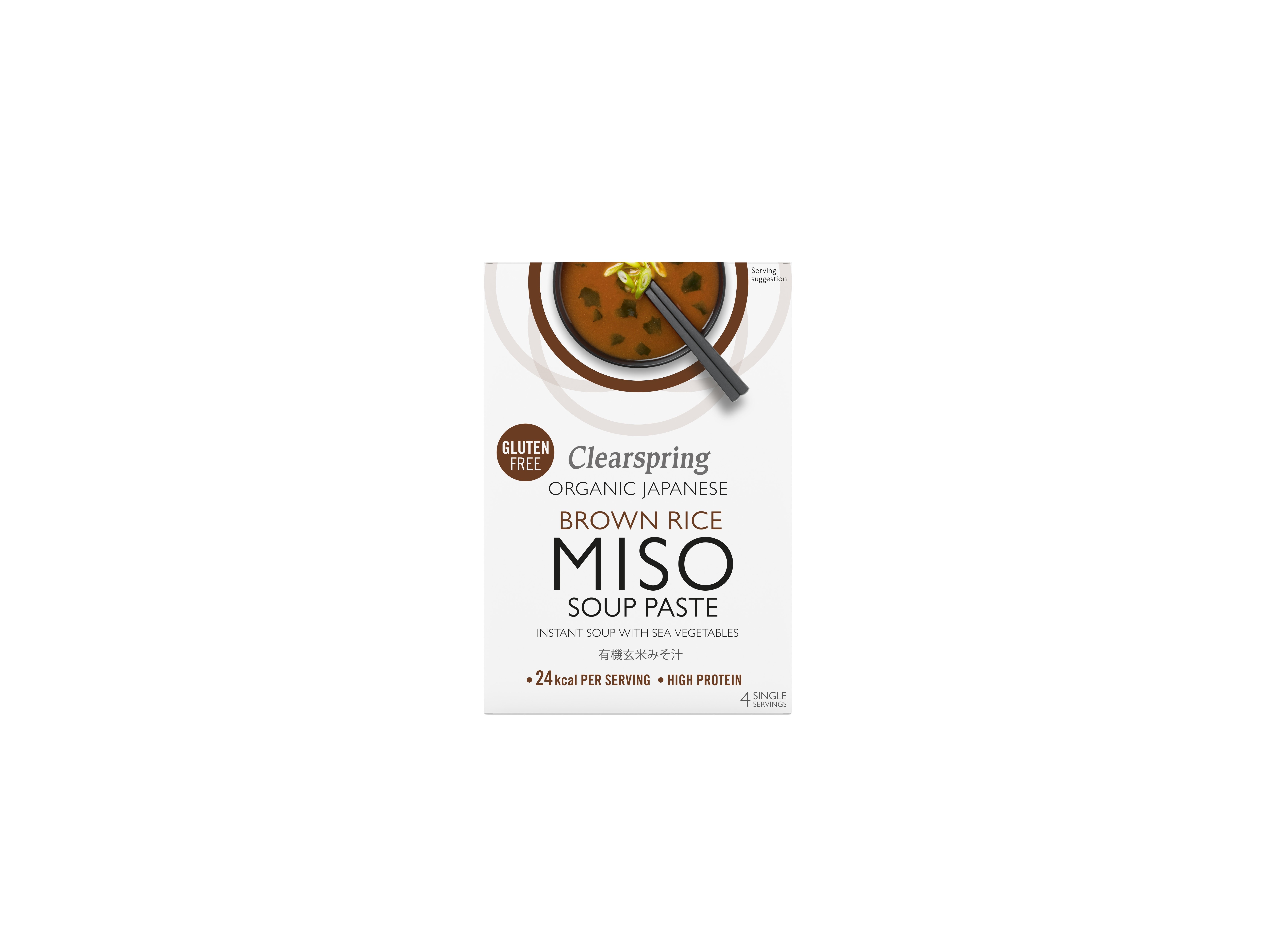 Sopa Instantanea Clearspring Miso Com Pasta Algas Bio 4x15g Clearspring