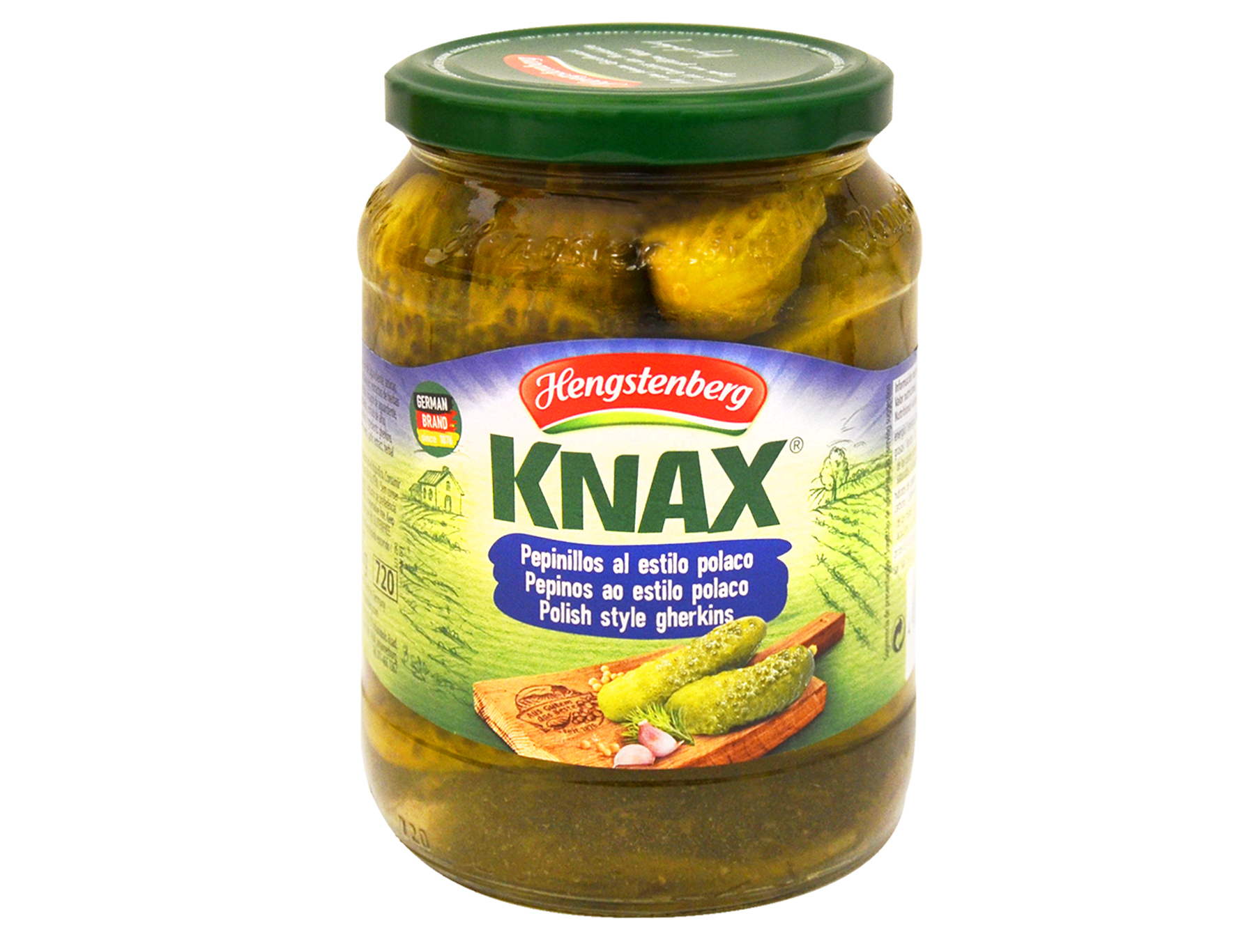 Pepinos Hengstenberg C/coentros 670(360)g