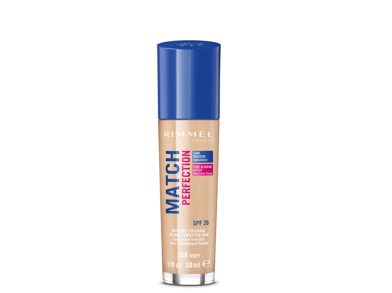 Fond de Teint Match Perfection 100 Ivory Rimmel un