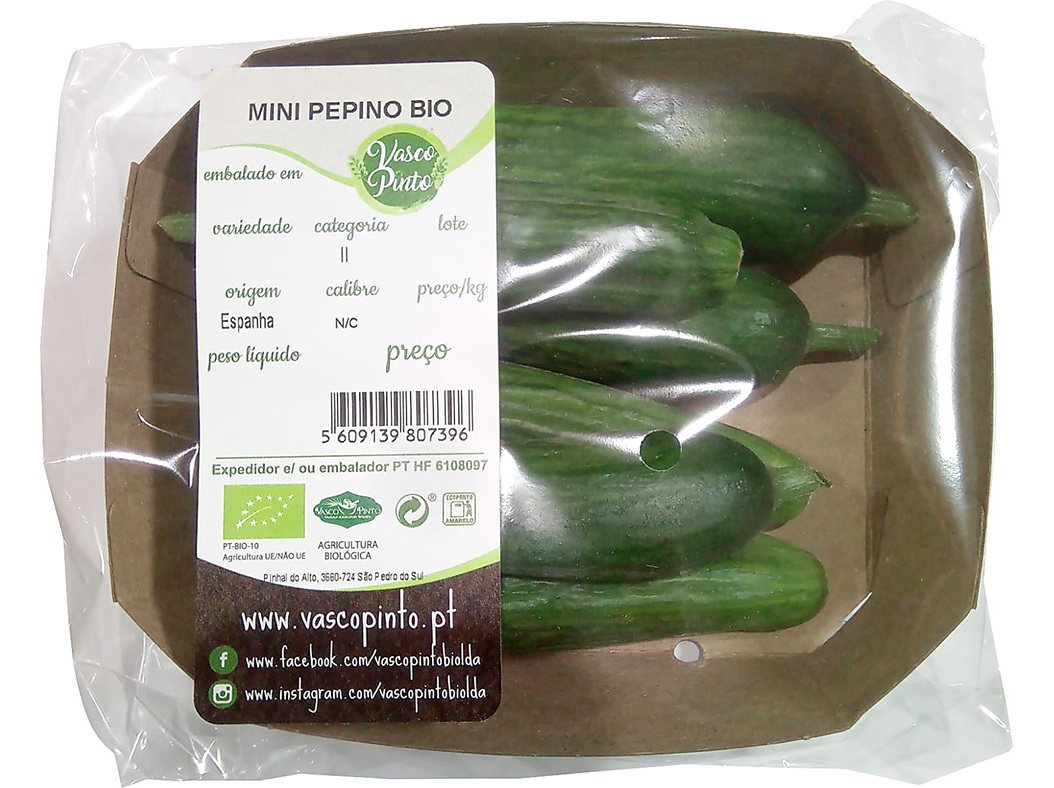 Mini pepino vasco pinto bio 250g