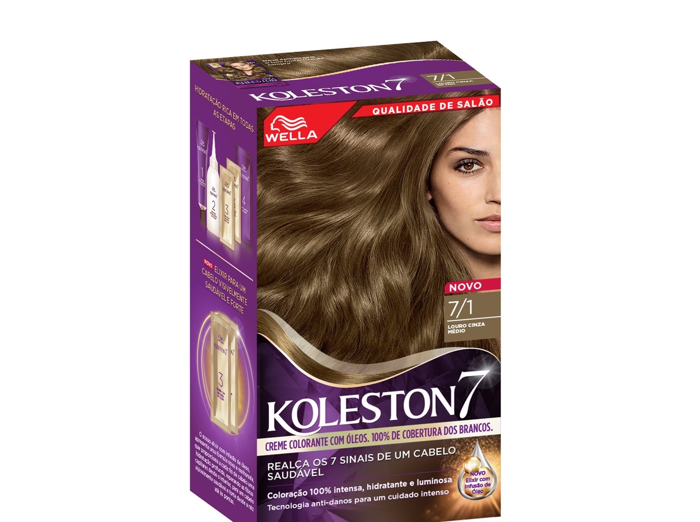 Coloração koleston 7/1 louro cinza médio