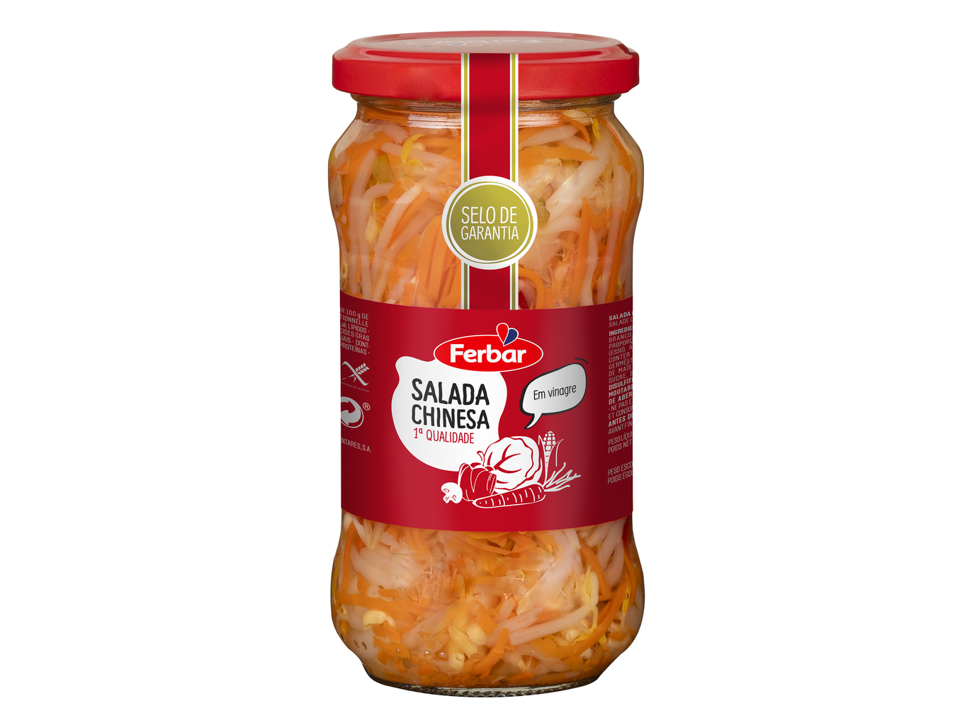 Salada Chinesa Ferbar Em Vinagre Frs 345(180)g Ferbar