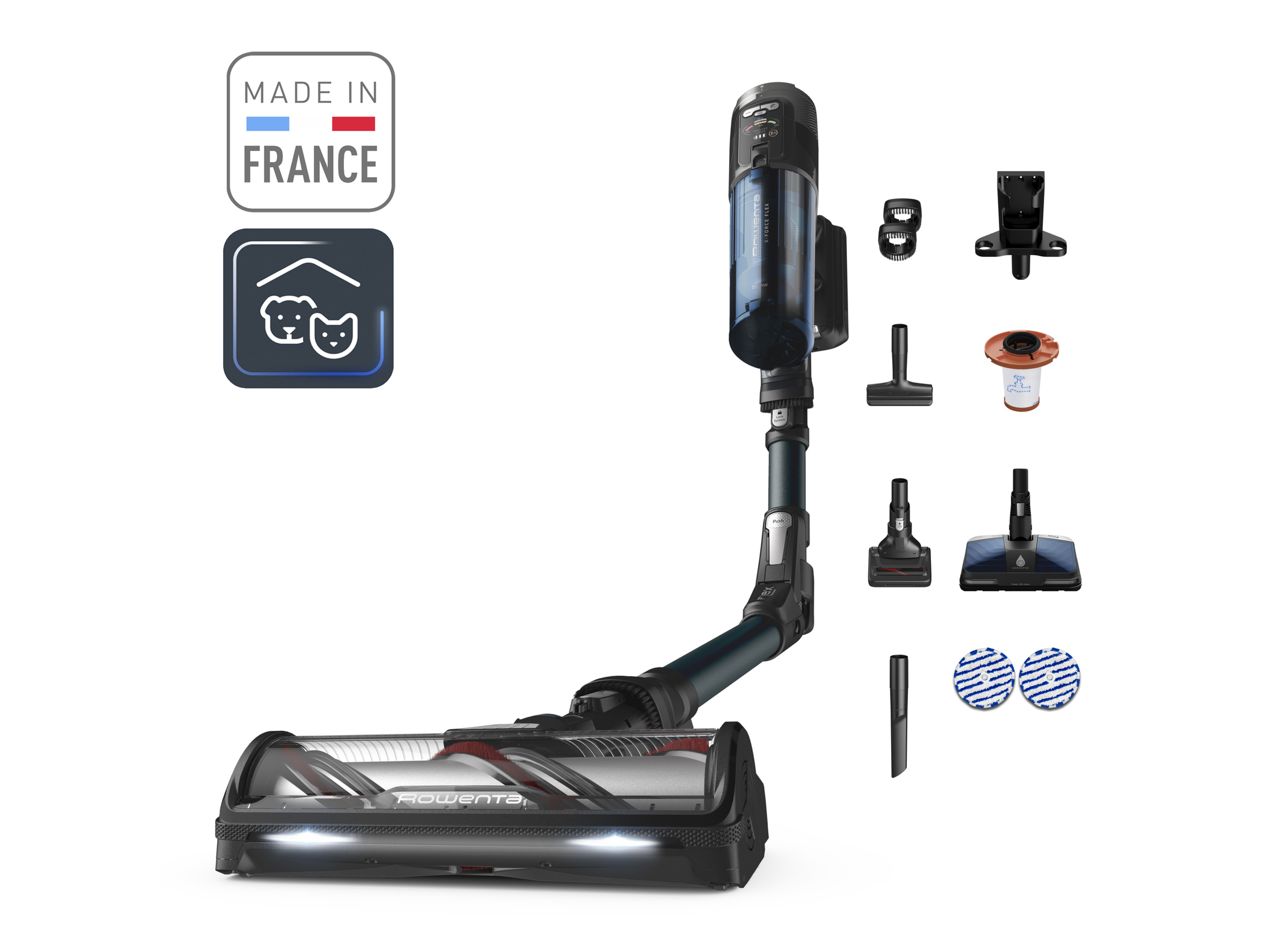 Aspirador Vertical Rowenta Rh9ad1wo X-force 13.60 An Aqua
