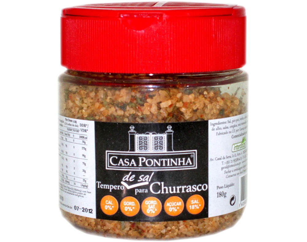 Sal casa pontinha tempero para churrasco 180g