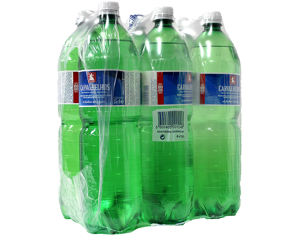 Água carvalhelhos com gás pet 6x1.5l