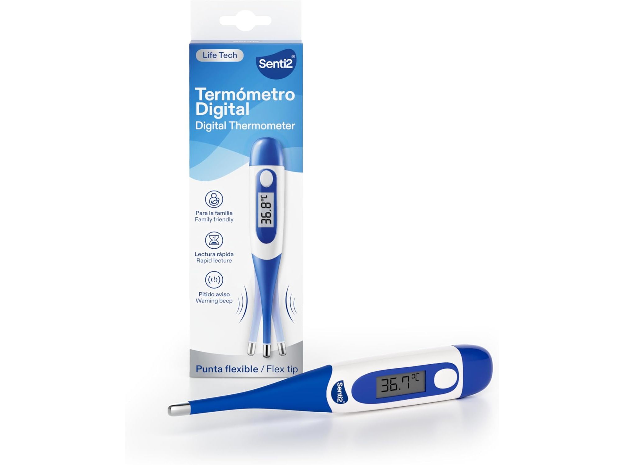 Termometro senti2 digital ponta flexivel