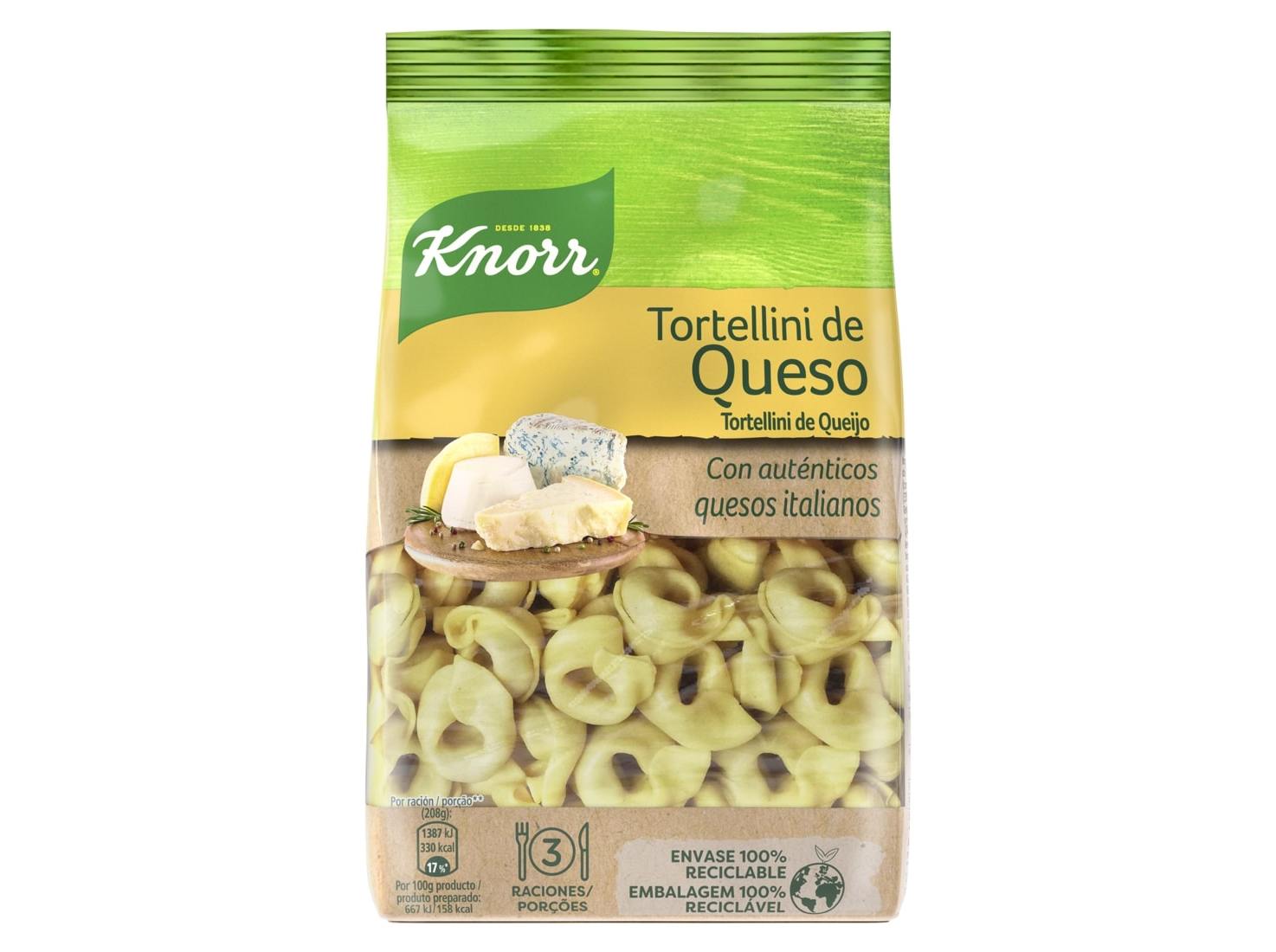 Massa Knorr Recheada Queijo 250g Knorr