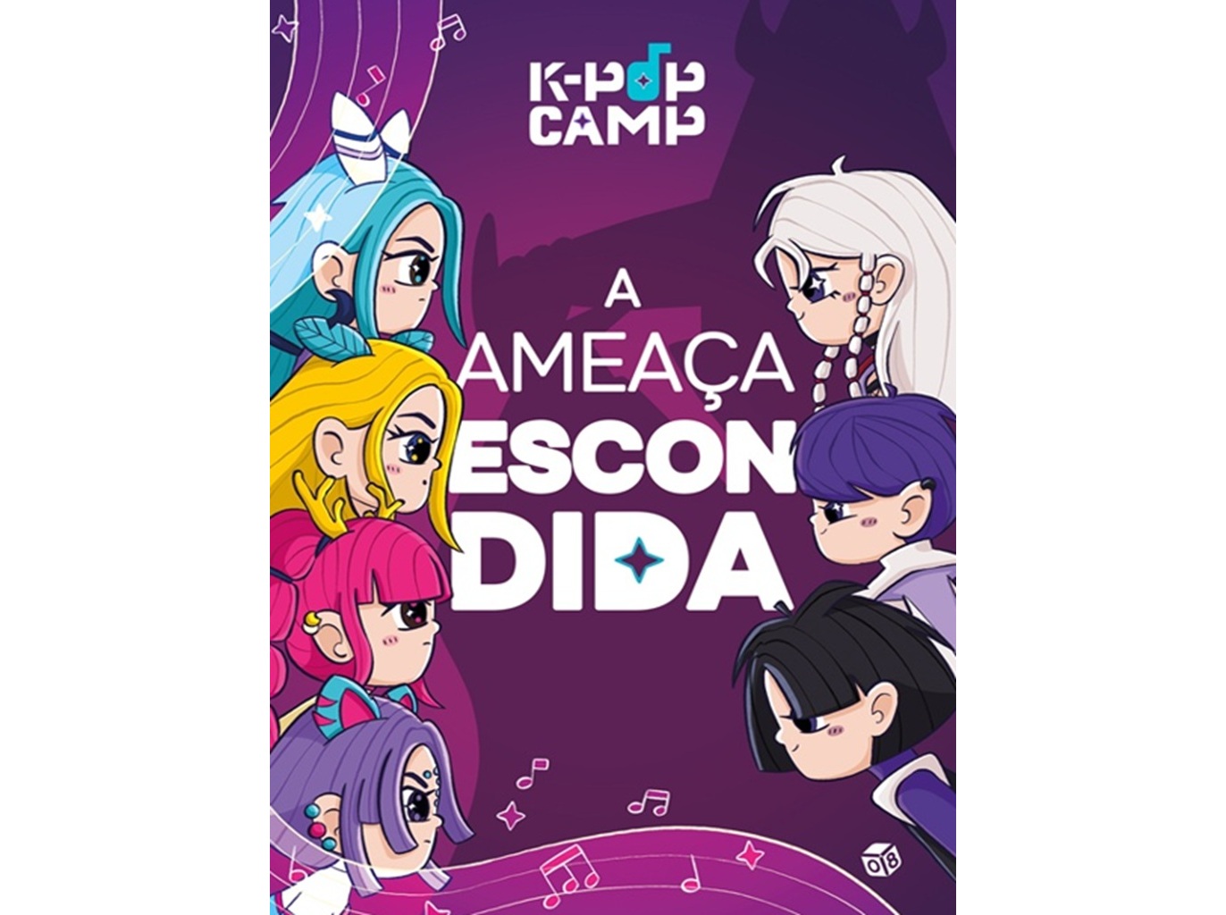 Livro k-pop camp-a ameaça escondida - livro de colorir
